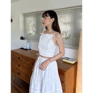Áo dây xếp ly nơ xinh - 𝐁𝐞𝐥𝐥𝐚 𝐓𝐨𝐩