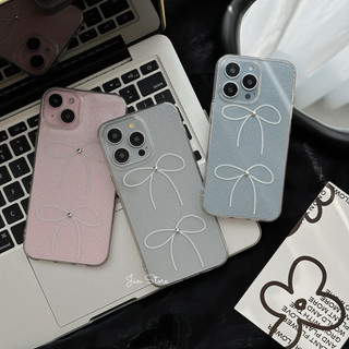 Ốp silicon mềm nhũ hoạ tiết nơ siêu hot