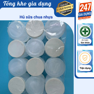 Combo 12 hũ sữa chua nhựa 90ml
