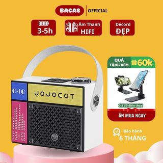 Loa Bluetooth mini không dây JOJOCAT C10 âm thanh hay màu sắc đẹp nhỏ gọn làm decor trang trí Bacas Official_Loa C10