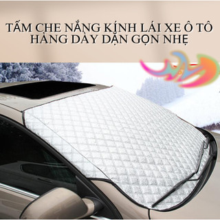 Bạt che nắng kính lái ô tô 3 lớp tráng bạc cao cấp cách nhiệt chống nóng hiệu quả. Bạt phủ che nắng kính lái ô tô
