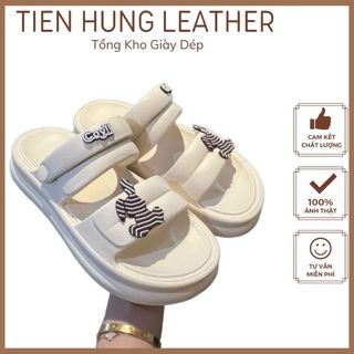 Dép bánh mỳ sandal quai hậu nữ học sinh độn đế 3cm chất liệu EVA TH5022