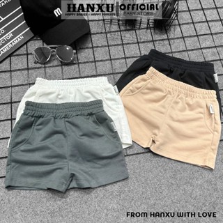Quần Sooc Đùi Bé Trai Vải Da Cá Dáng Đẹp, Quần Short Bé Trai Hanxu