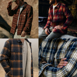 Áo khoác Flannel, Heavy flannel shirt hiệu,luxury secondhand - vintage, cổ điển-COB.vintage