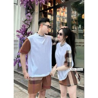 Áo phông thụng Nam Nữ Cổ in chữ BB , chất cotton dáng rộng Unisex từ 40 -65kg