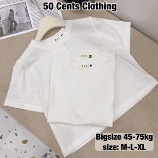 Áo Thun Nữ Trơn Dáng Ngắn Basic Có Bigsize 45-75kg Phong Cách Hang Quốc Phù Hợp Phối Đồ Cùng ( 50 Cents Clothing ) #225