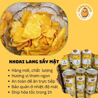 Khoai lang sấy mật ong thơm béo, giòn tan, ngọt nhẹ, Khoai lang sấy đặc sản hoa quả sấy Đà Nẵng