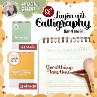  Sổ Luyện Chữ Calligraphy - Tập Viết Calligraphy Brush Lettering | Hidari 