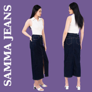 Váy jean dáng dài V2  chân váy bò nữ cao cấp chất demin dày mịn cao cấp phù hợp đi tiệc xuống phố, chĩnh hãng