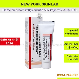 Kem Demelan cream (20g) - 5% arbutin dưỡng trắng sáng da, giảm mờ thâm nám, 10% AHA (chính hãng)