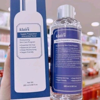 Toner Klairs siêu lành tính bản không mùi 180ml