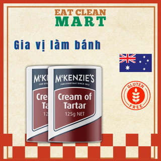 Gia Vị Làm Bánh Kem Ổn Định Kem Bánh Cream Of Tartar McKenzie's - Hộp 125g