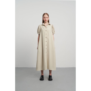 Đầm sơ mi LYS LYS tay phồng lưng cách điệu KHÂU BY CQ