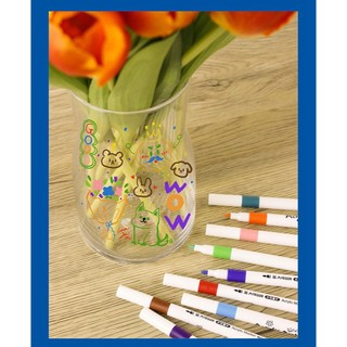 Sét 12 Bút Acrylic Marker Chống Thấm Nước Không Phai Màu Có Thể Vẽ Lên Mọi Bề Mặt