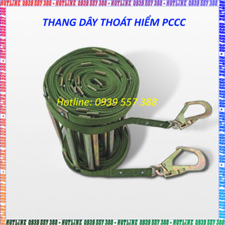 Thang dây thoát hiểm 20m , thang dây cứu sinh pccc nhà cao tầng