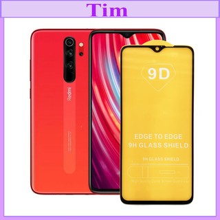 "Kính cường lực Xiaomi Redmi Note 8 Pro " 9D Full màn hình, Ảnh thực shop tự chụp, tặng kèm bộ giấy lau kính TimShop