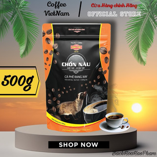 Cà phê bảo tín 500g, cà phê rang xay, thể chất nhẹ, mùi thơm, vị đắng dịu, cafe coffee