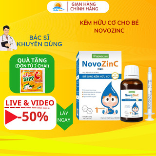 kẽm hữu cơ cho bé và mẹ Novozinc 15ml giúp bé ăn ngon tăng cường tiêu hóa không chát dễ dùng