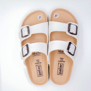 PUK01 - Dép Đế Trấu Birken BIOLINE Official Hai Quai Ngang Lót PU Chống Nước Unisex Nam Nữ Thương Hiệu BIOLINE