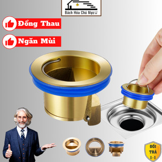 Nắp Cống Chống Mùi Hôi Bộ Nắp Phễu Đậy Cống Thoát Nước Thoát Sàn Chống Mùi Nhà Tắm Toilet Bằng Đồng Tặng Vòng Đệm