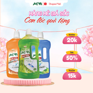 Nước lau sàn Mori can 1L Hương quế, Hương sả chanh - Khử mùi, xua đuổi côn trùng MR050