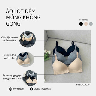 Áo lót nữ cotton đệm mỏng không gọng