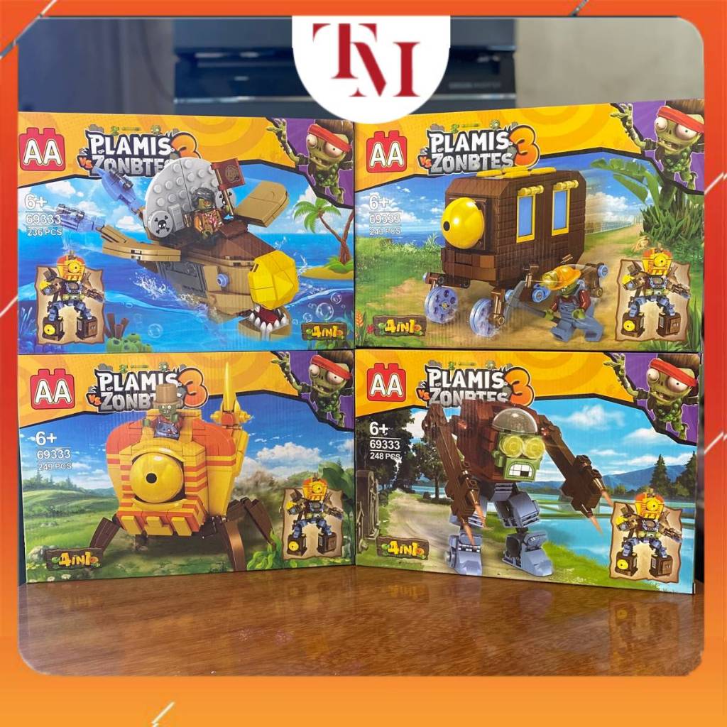 Đồ Chơi Mô Hình Lắp Ráp Plants Vs Zombies 2 Chủ Đề Giúp Trẻ Phát Triển Trí Tuệ, Quà Tặng