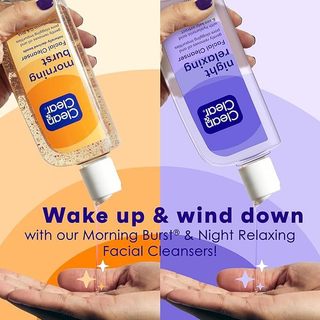 BỘ RỬA MẶT NGÀY & ĐÊM CHO DA DẦU CLEAN & CLEAR  DAY & NIGHT FACE WASH, OIL-FREE 240ml mẫu mới