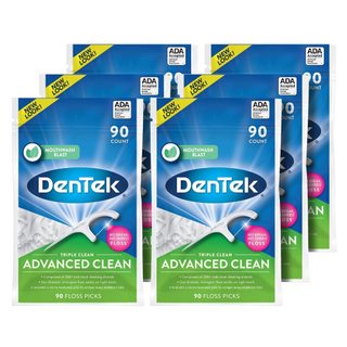 TĂM CHỈ CÂY BỊCH 90 CÂY TỪ MỸ - DenTek Triple Clean Advanced Clean Floss Picks