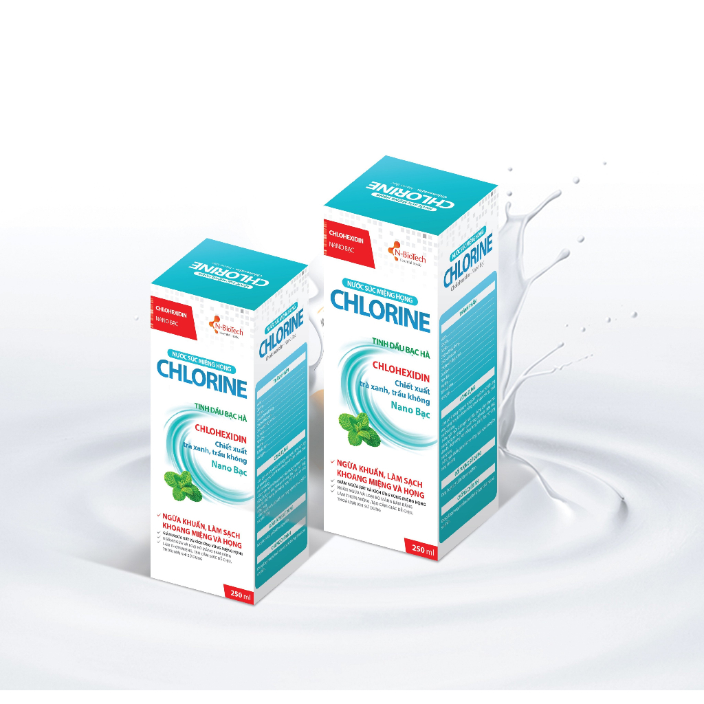N-Biotech Nước Súc Miệng Họng Chlorine