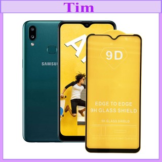 "Kính cường lực Samsung A10s " 9D  Full màn hình, Ảnh thực shop tự chụp, tặng kèm bộ giấy lau kính TimShop