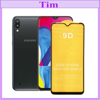 "Kính cường lực Samsung M10 " 9D Full màn hình, Ảnh thực shop tự chụp, tặng kèm bộ giấy lau kính TimShop