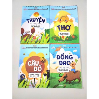 (Thơ, Truyện, Câu Đố, Đồng Giao) Bộ Sách Tư Duy Phát Triển Ngôn Ngữ, Tập Nói, Tập Đọc cho bé 0-6 Tuổi