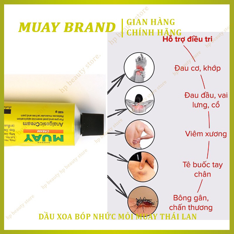 Gel Xoa Bóp Giảm Đau Nhức Muay Thái Lan (Chính Hãng)