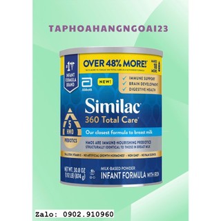 Sữa similac 360 total care lon 873g mỹ