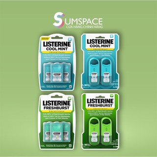 Miếng ngậm & xịt thơm miệng listerine hỗ trợ hơi thở thơm mát