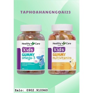 KẸO DẺO GUMMY HEALTHY CARE BỔ SUNG OMEGA 3 VÀ MULTIVITAMIN CHO BÉ CỦA ÚC💟💟