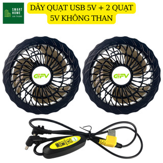 Quạt gió lắp áo điều hoà 5v siêu mạnh quạt gắn áo điều hoà chân vuông không chổi than chống nước