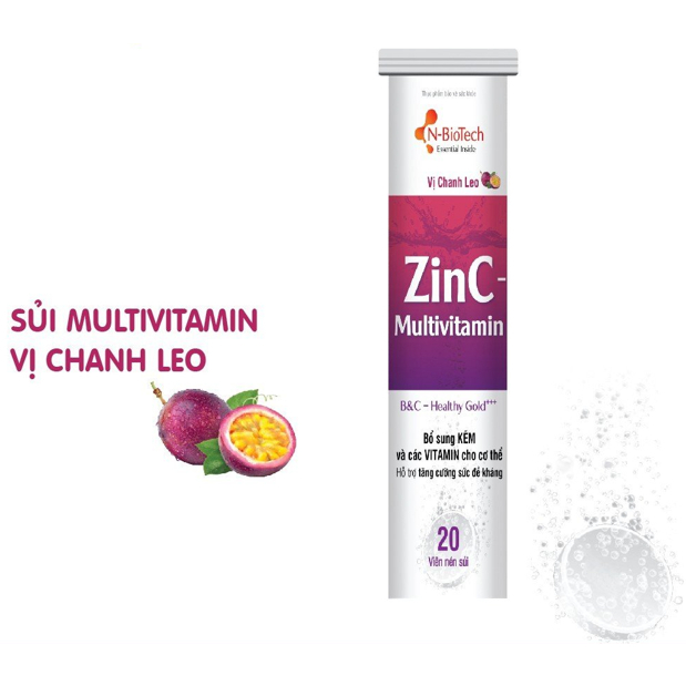 N-Biotech Sủi Multivitamin Vị Chanh Leo