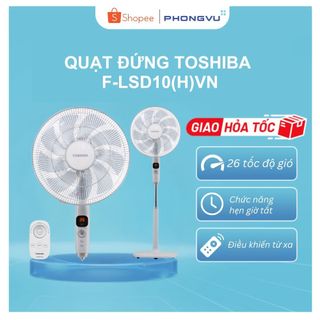 Quạt đứng toshiba f-lsd10vn dc inverter tiết kiệm điện - bảo hành 12 tháng
