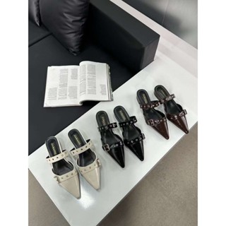 Sục mũi nhọn đế bệt kèm lắc cài bên hông hàng QC fullbox mẫu mới 2024