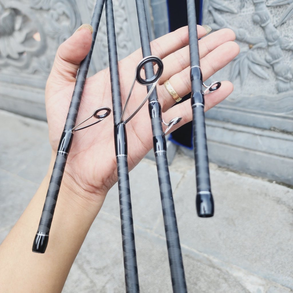 Cần Lure Siêu Nhẹ Xoắn X Toàn Thân FeiJia Spiral - Chất lượng  - Chính hãng - Size 2m13 (Đứng hoặc N