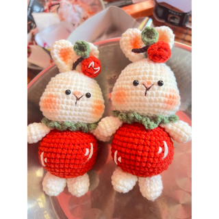 Móc khoá len bé thỏ hanmade 18x10cm