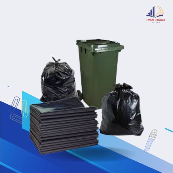 1Kg Bao rác đen lớn 90x120 (kg/8 cái) dùng cho thùng 120L