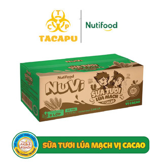 Thùng 24 Túi Nuvi Sữa chua uống Cacao lúa mạch Power 110ml - Thương Hiệu NUTIFOOD - TACAPU 