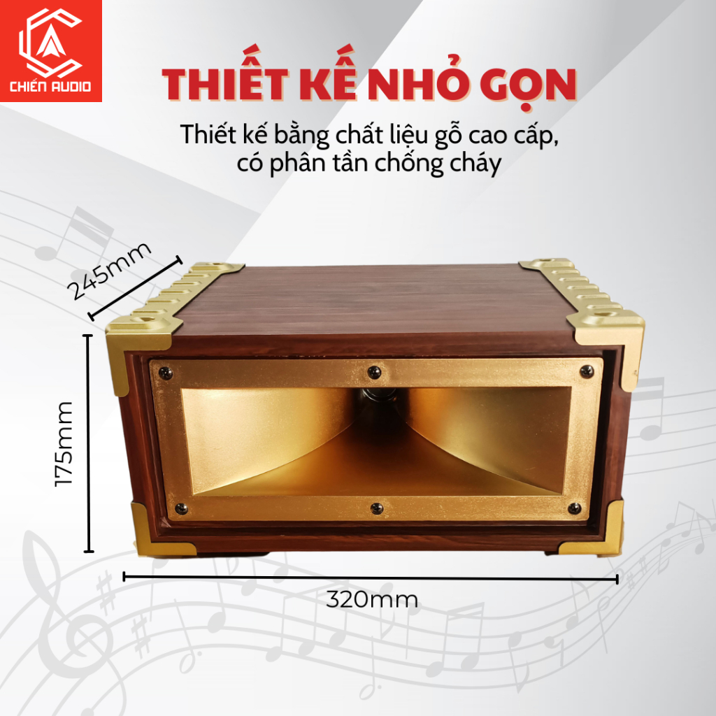 Loa hát karaoke treble rời nghe nhạc JBL, dàn âm thanh loa chép kèn thùng gỗ có phần tần chống cháy K43