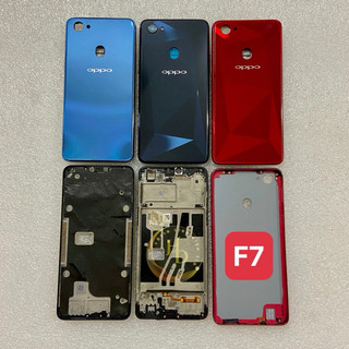 Vỏ bộ oppo f7 ( kèm kính cam, nút nguồn volum, khay sim)