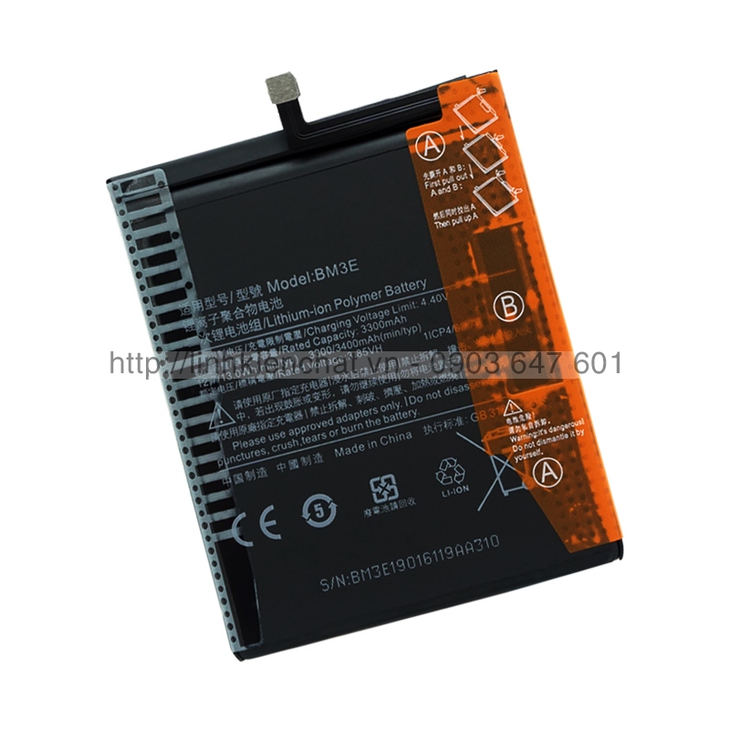 Pin Xiaomi Mi8 M1803E1A BM3E 3400mAh Zin - Hàng nhập Khẩu