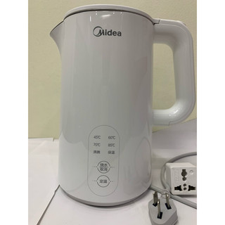 Ấm siêu tốc Midea cảm ứng ,chỉnh nhiệt độ ,dung tích 1,5 lít 1500w rất đẹp, đun sôi ,giữ nóng để pha sữa rất tiện.