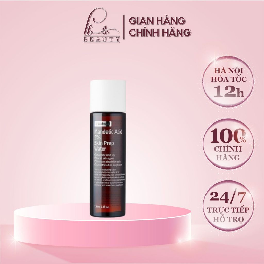 Nước hoa hồng BY WISHTREND MANDELIC ACID 5% SKIN PREP WATER 120ML